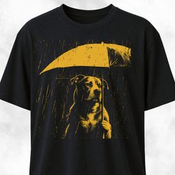 Sad Umbrella Pittie T Shirt Gift For Dog Lover