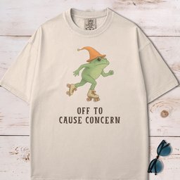 Off To Cause Concern Frog T Shirt Gift For Frog Lover