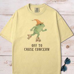 Off To Cause Concern Frog T Shirt Gift For Frog Lover