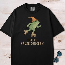 Off To Cause Concern Frog T Shirt Gift For Frog Lover