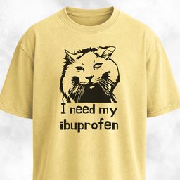 I Need My Ibuprofen Funny Cat T Shirt Gift For Cat Lover