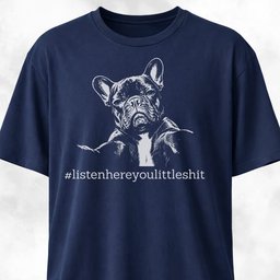 Listen Here French Bulldog T Shirt Gift For Dog Lover