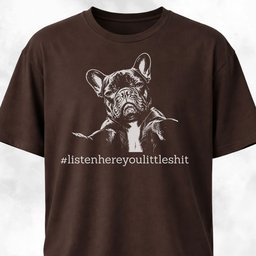 Listen Here French Bulldog T Shirt Gift For Dog Lover