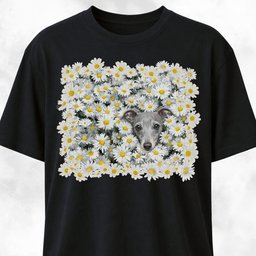Italian Greyhound In A Daisies Field T Shirt Gift For Dog Lover