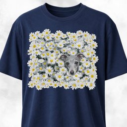 Italian Greyhound In A Daisies Field T Shirt Gift For Dog Lover