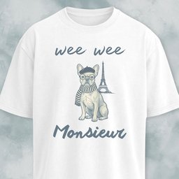 Oui Oui Monsieur Fancy Frenchie T Shirt Gift For Dog Lover
