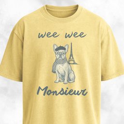 Oui Oui Monsieur Fancy Frenchie T Shirt Gift For Dog Lover