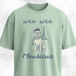 Oui Oui Monsieur Fancy Frenchie T Shirt Gift For Dog Lover