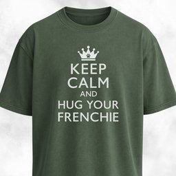 Keep Calm And Hug Your Frenchie T Shirt Gift For Dog Lover