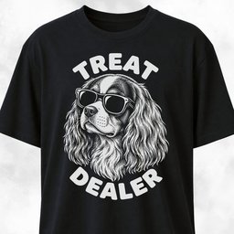 Treat Dealer Cavalier King Charles Spaniel T Shirt Gift For Dog Lover
