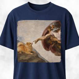 The Creation Of Adam Pomeranian Edition T Shirt Gift For Dog Lover