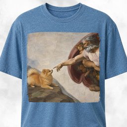 The Creation Of Adam Pomeranian Edition T Shirt Gift For Dog Lover