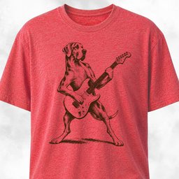 Rockstar Great Dane Playing Guitar T Shirt Gift For Dog Lover