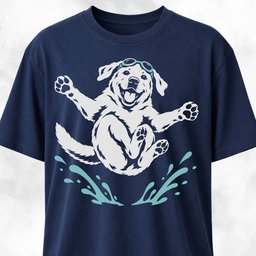 Lad Diving T Shirt Gift For Dog Lover