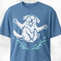 Lad Diving T Shirt Gift For Dog Lover