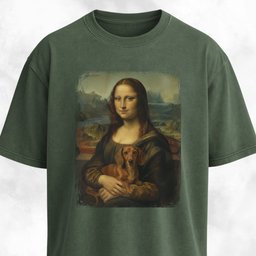Mona Lisa Dachshund Edition T Shirt Gift For Dog Lover
