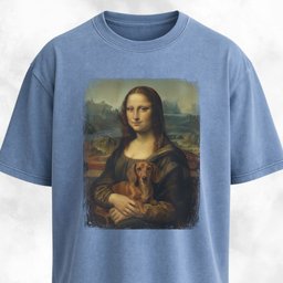 Mona Lisa Dachshund Edition T Shirt Gift For Dog Lover