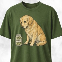 Pickle Golden Retriever T Shirt Gift For Dog Lover