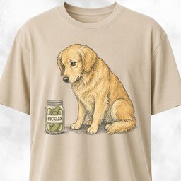 Pickle Golden Retriever T Shirt Gift For Dog Lover