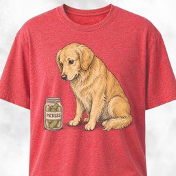 Pickle Golden Retriever T Shirt Gift For Dog Lover