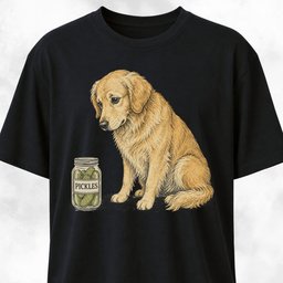 Pickle Golden Retriever T Shirt Gift For Dog Lover