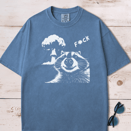 Nuke Mushroom Cloud Raccoon Selfie T Shirt Gift For Dog Lover
