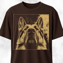 Modern German Shepherd T Shirt Gift For Dog Lover