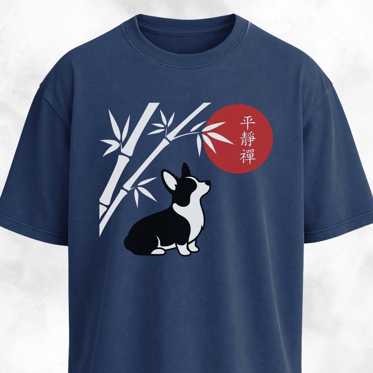 Japanese Art Corgi T Shirt Gift For Dog Lover