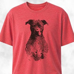 Pitbull Fingerprint T Shirt Gift For Dog Lover
