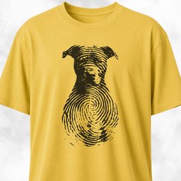 Pitbull Fingerprint T Shirt Gift For Dog Lover