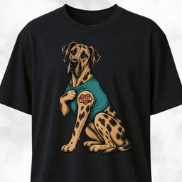 I Love Mom Tattoo Great Dane T Shirt Gift For Mom