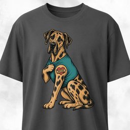 I Love Mom Tattoo Great Dane T Shirt Gift For Mom