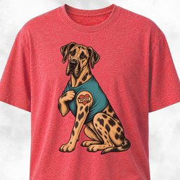 I Love Mom Tattoo Great Dane T Shirt Gift For Mom
