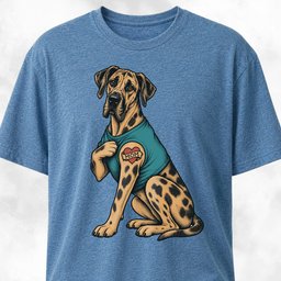 I Love Mom Tattoo Great Dane T Shirt Gift For Mom