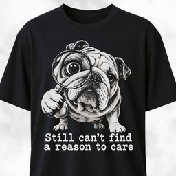 Still Cant Find A Reason To Care Bulldog T Shirt Gift For Dog Lover