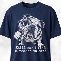 Still Cant Find A Reason To Care Bulldog T Shirt Gift For Dog Lover