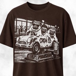 Pugs Gang Coin Car T Shirt Gift For Dog Lover