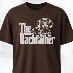 The Dachfather Doxie T Shirt Gift For Dog Lover
