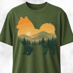 Nature Pomeranian T Shirt Gift For Dog Lover