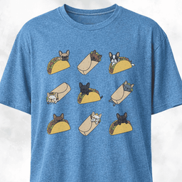 Taco Frenchie T Shirt Gift For Dog Lover