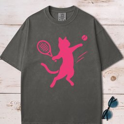 Tennis Cat T Shirt Gift For Cat Lover