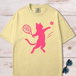 Tennis Cat T Shirt Gift For Cat Lover