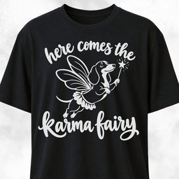 Karma Fairy Dachshund Shirt Design T Shirt Gift For Dog Lover