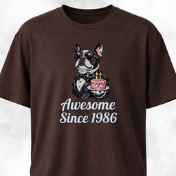 Personalized Birth Year Frenchie Edition T Shirt Gift For Dog Lover