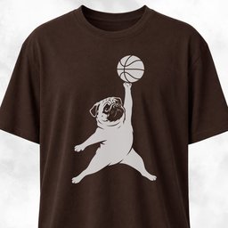 Jordan Pug T Shirt Gift For Dog Lover