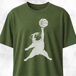 Jordan Pug T Shirt Gift For Dog Lover