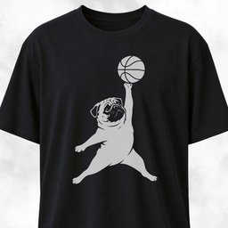 Jordan Pug T Shirt Gift For Dog Lover