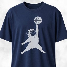 Jordan Pug T Shirt Gift For Dog Lover