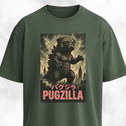 Pugzilla Graphic T Shirt Gift For Dog Lover