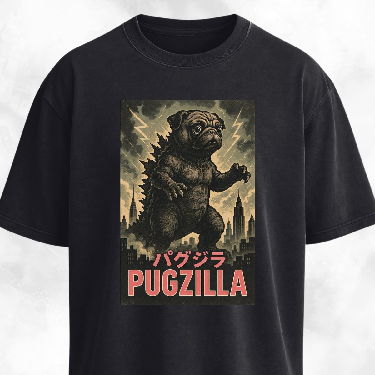 Pugzilla Graphic T Shirt Gift For Dog Lover